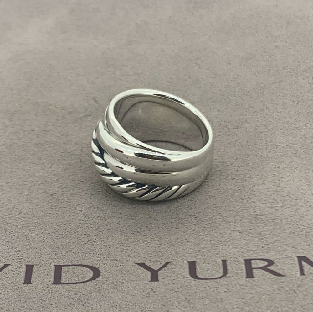 David Yurman Crossover Ring in Sterling Silver…
